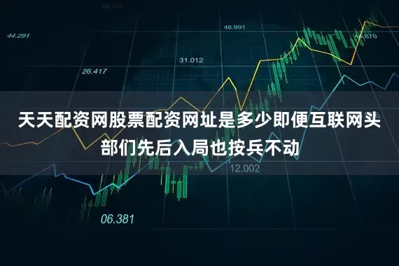 天天配资网股票配资网址是多少即便互联网头部们先后入局也按兵不动